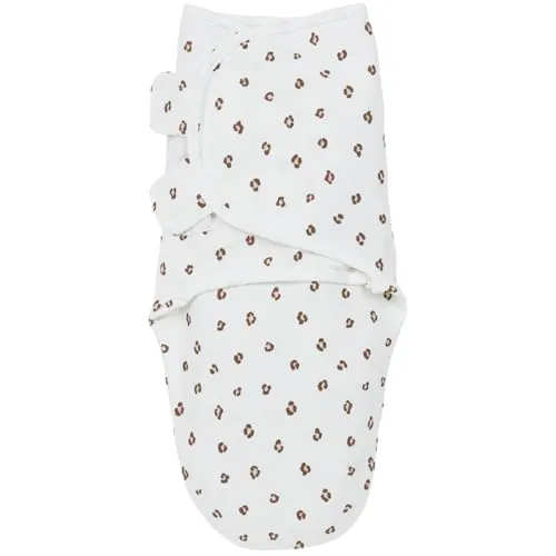Meyco Baby Pucksack - 0-3 Monate - Pucktuch Swaddle für Neugeborene - 100% Baumwolle - Oeko Tex Zertifiziert - atmungsaktiv & feuchtigkeitsabsorbierend - Mini Panther - Zartrosa
