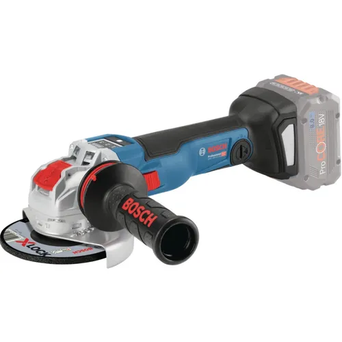 Bosch Winkelschleifer GWX 18V-10 SC - 125mm X-Lock, kabellos mit Bluetooth und individuelle Drehzahlvorwahl, inkl. Koffer und Zubehör
