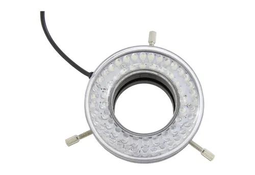 Omegon LED Ringleuchte für Mikroskope - Blitzgeräte, mit 60 hellen LEDs für schattenfreies Licht und stufenlos dimmbar. Ideal für klare Sicht auf Ihre Präparate unter Stereomikroskopen.