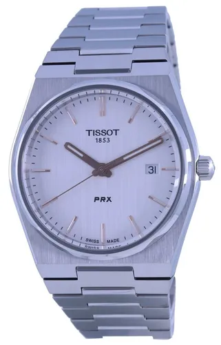 Tissot T-Classic PRX Quarz T137.410.11.031.00 Herrenuhr - Armbanduhren für Herren mit 100m Wasserdichtigkeit, Saphirglas und elegantem Edelstahlarmband – ideal für den Alltag und besondere Anlässe.