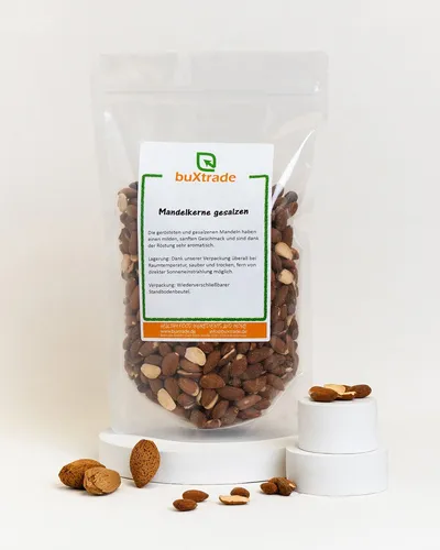 | Mandeln gesalzen | geröstet | Salz | Mandelkerne | Almonds | Buxtrade 100 g