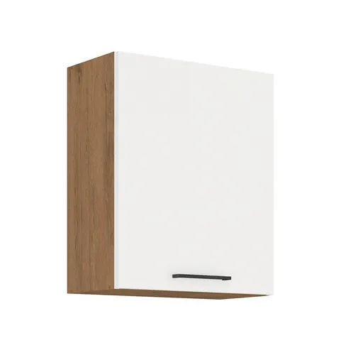 Küchen-Preisbombe Hängeschrank 60 cm Vigo Hochglanz weiß Eiche Lancelot - Hängeschrank 60 cm mit 2 Einlegböden und Dämpferscharniere für leises Schließen. Perfekt kombinierbar mit der Küchenzeile VIGO für stilvolle Küchenlösungen.