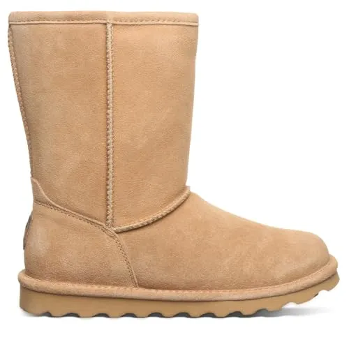 Bearpaw Damen Elle Short Halblange Stiefel – Iced Coffee, 38 EU - Wanderschuhe, klassischer halbhoher Winterboot mit warmem Lammwolle-Futter und Pflegeleicht, ideal für kalte Tage.