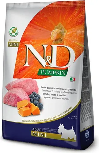 N&D Pumpkin DOG Adult Mini Lamm & Heidelbeere 2,5 kg von N&D