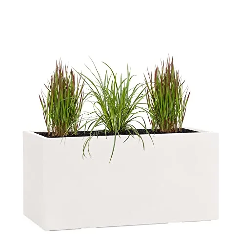 Pflanzwerk® Pflanzkübel TUB Sand 30x60x30cm XXL – Robuster Fiberglas Blumenkübel für Innen und Außen - Großer Pflanzwerk Pflanzkübel in Beige/Sand für drinnen und draußen. Frostbeständig und langlebig durch spezielle Imprägnierung. Ideal für kreative Pflanzideen!