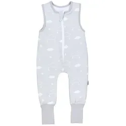 TupTam Babyschlafsack Ganzjahresschlafsack mit Beinen 2,5 TOG Unisex grau 80-86