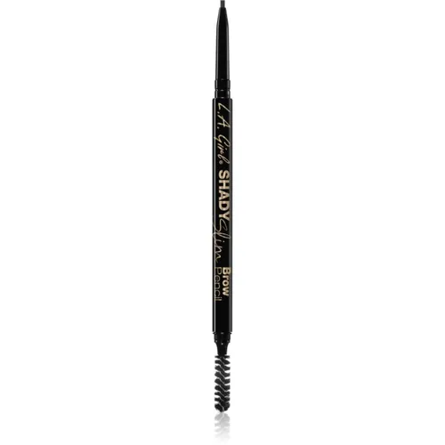 L.A. Girl Cosmetics Shady Slim automatischer Augenbrauenstift mit Bürste Farbton Blackest Brown 0.01 g