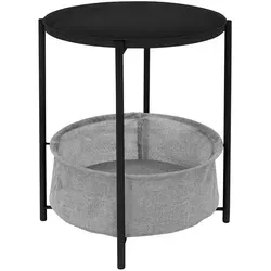 Beistelltisch mit Korb und Tablettfunktion Ø 43cm - Tische & Stehtische – Praktischer Beistelltisch mit abnehmbarer Tablettfläche und Stauraum durch unteren Ablagekorb. Ideal für den Innenbereich und leicht zu reinigen.