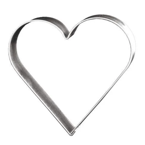 LARES Ausstecher/Ausstechform Herz - für Kekse, Plätzchen, Lebkuchen & Co - Größe: 12cm, Höhe: 1,7cm - Made in Germany