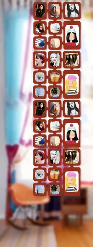 trendfinding Bilderrahmen Collage Moderner Foto Raumteiler in verschiedenen Farben, für 28 Bilder (4 St), 28 Fotos in verschiedenen Formaten