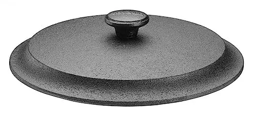 SKEPPSHULT Gusseisendeckel mit Knopf für Bratpfannen 25 cm - Hochwertiger Gusseisendeckel für Bratpfannen mit 25 cm Durchmesser. Ideal für gleichmäßiges Garen und saftige Ergebnisse. Robuste Verarbeitung für den täglichen Gebrauch.