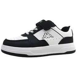 Kappa Kinder Sneaker Klettschuh Weiß - Freizeitschuh für Kinder mit praktischem Klettverschluss, ideal für Schule und Spiel, bequem und stylisch.