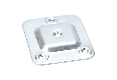 SO-TECH® Möbelfuß 4 Stück Tischbeinverbinder für Möbelbeine mit M8-Gewinde, (4-St), Anschraubplatte mit Bohrlöcher Ø 4 mm