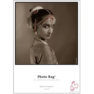Hahnemühle Fotopapier Photo Rag FineArt A3 - Hochwertiges Baumwollpapier für Inkjetdruck, 188 g/m², matt - ideal für beeindruckende Fotodrucke mit perfekter Detailwiedergabe. Perfekt für Fotobücher und Poster.