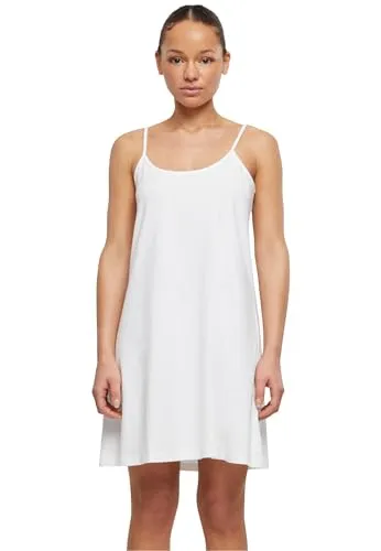 URBAN CLASSICS Midikleid Ladies Stretch Jersey Hanger Dress - Kleider für warme Sommertage, mit figurbetontem Design und hohem Komfort durch 95% Baumwolle und 5% Elastan – vielseitig für Strand, Stadtbummel oder Party.