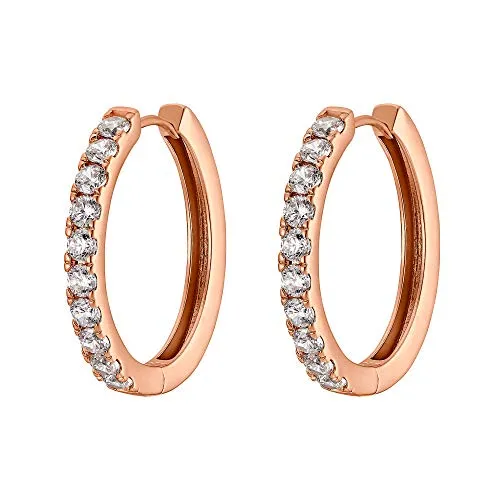 Heideman Ohrringe Damen Leni - Elegante rose goldfarbene Edelstahl-Ohrstecker - Stilvolle Ohrringe aus antiallergischem Edelstahl mit polierter Oberfläche und Stein. Ideal als Geschenk in edler Box, perfekt für jeden Anlass und hautsympathisch für optimalen Tragekomfort.