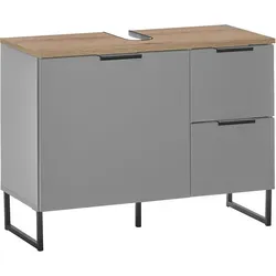 Stella Trading DENVER Waschbeckenunterschrank in Grau in grau von BASIC by Balculina