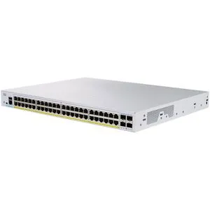 Cisco CBS350-48FP-4X-EU Switch, 48-Port PoE+ - Netzwerk-Switch mit 48 PoE-Ports und 740W PoE-Leistungsbudget, ideal für die Stromversorgung von IP-Geräten. Inklusive 4x SFP+ Ports für flexible Netzwerkverbindungen.