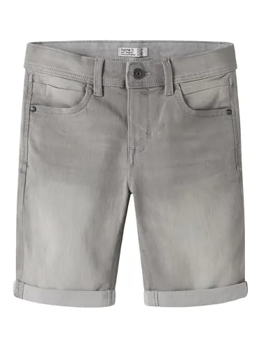 NAME IT Herren Nkmsilas Slim DNM L 2272-ax Noos Shorts in grau von NAME IT
