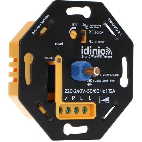 Smart LED Dimmer Drehdimmer 2-Draht für Markenschalter - Schalter für LED und Halogen, ermöglicht stufenlose Dimmung und Energieeinsparung für ein optimales Lichtambiente.