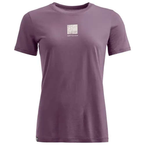 Ortovox - Women's 120 Cool Tec Abstract T-Shirt - Merinoshirt Gr M lila