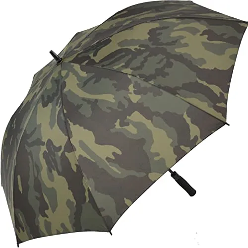 iX-brella XXL Golf Automatik Stockschirm 132 cm Fiberglas Camouflage Design Olive