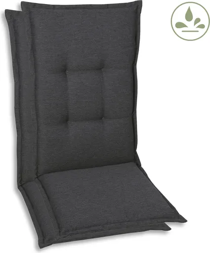 Xxxl Sesselauflagen Set, Anthrazit - Pflegeleicht & Langlebig - Hochwertiges 2-teiliges Sesselauflagenset in Anthrazit, ideal für den Außenbereich. Mit Oeko-Tex® Standard 100, langlebig und pflegeleicht, sorgt es für zusätzlichen Komfort auf Ihren Gartenmöbeln.