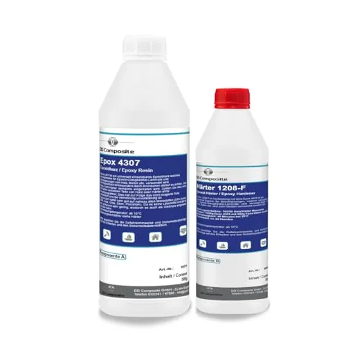DD Composite Epoxidharz 4307 mit Härter 1208-F Laminierharz für Beschichtungen Reparaturen Formenbau hervorragende Haftung auf vielen Untergründen