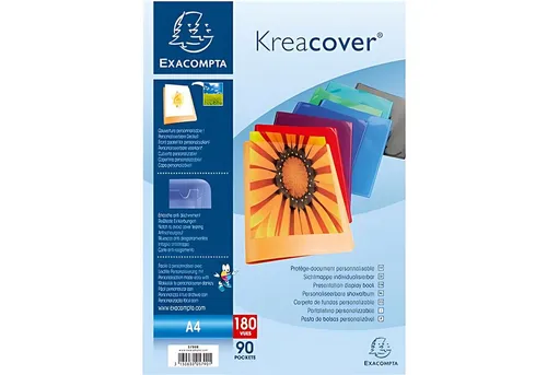 EXACOMPTA Organisationsmappe Exacompta Sichtmappe A4 KC 90 Hül sort