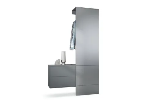 Vladon Garderoben-Set Carlton Set 2 in grau von Vladon