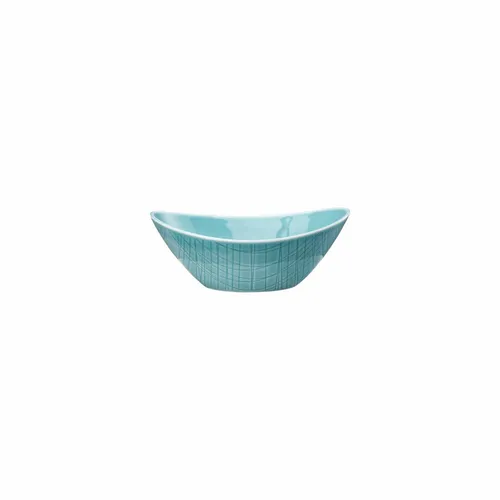 Rosenthal Schale Mesh Colours Aqua oval - Elegante Porzellanschale in Blau, 15 x 11 cm – perfekt für stilvolle Tischdekoration oder als Geschenkidee.