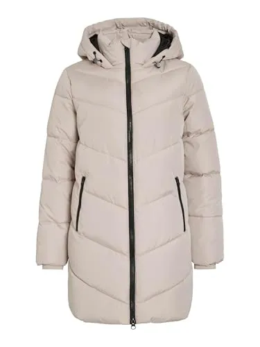 Vila Steppmantel VIMILJA PADDED COAT - NOOS - Funktionsjacken für Damen, oberschenkellang, mit 2-Wege-Reißverschluss und wärmenden Eigenschaften – ideal für kühle Tage und vielseitige Freizeit-Looks.