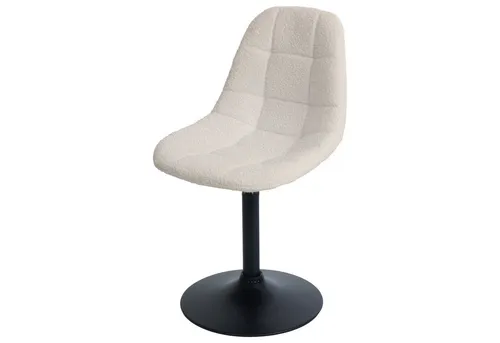 PROREGAL® Esszimmerstuhl Esszimmerstuhl drehbar, Material, Farbe (1 St), bequemer um 360° drehbarer Schalensitz