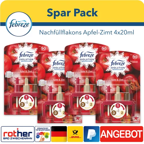 Febreze 3volution Nachfüllflakon Apfel & Zimt, 20 ml von Febreze