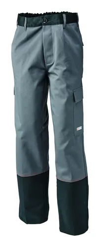 Planam Schweißerbundhose Weld Shield Größe 62 - Hochwertige Schweißerbundhose in grau/schwarz, ideal für den professionellen Einsatz mit hervorragendem Schutz und Komfort.