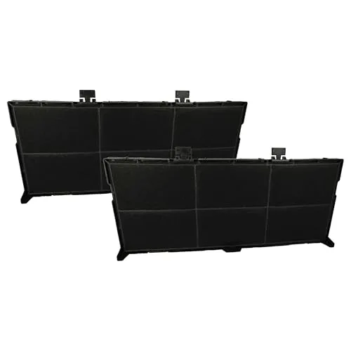 vhbw 2X Aktivkohlefilter kompatibel mit Neff D46ED52X003, D46ED52X001, D46ED52X0/03, D46ED52X0, D46ML54N0B/01, D46ED52X1 Dunstabzugshaube