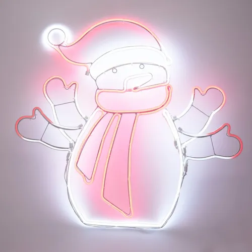 LED-Weihnachtsdeko Schneemann 68 x 61 cm