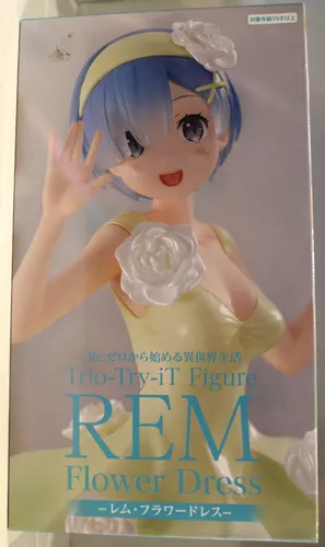 Furyu - Re: Zero Trio-Try-iT PVC Statue Rem Flower Dress 21 cm - Aufstellfigur aus dem Re:Zero Franchise, detailgetreu und ideal für Sammler und Fans der Anime-Serie.