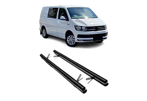 OMAC Kfz-Schmutzfänger Stahl Schwellerrohre für VW Caravelle T5 Multivan 2003-2015, 2-tlg., Rutschfest und Robust - Fahrzeugspezifische Stahl Trittbretter für VW Caravelle T5, bieten stabilen Einstieg, schützen die Karosserie und verleihen Ihrem Fahrzeug ein sportliches Aussehen. Ideal für alle Wetterbedingungen.