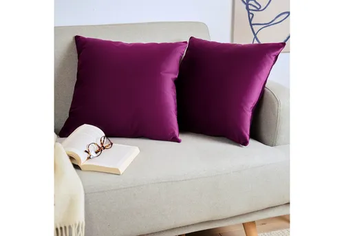 Blumtal Kissenbezug 2er Set in lila von Blumtal