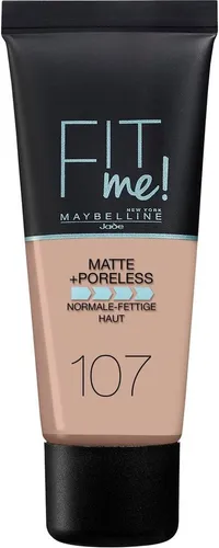 MAYBELLINE NEW YORK Foundation Fit Me! Matte + Poreless Make-Up, mit langanhaltender Formel
