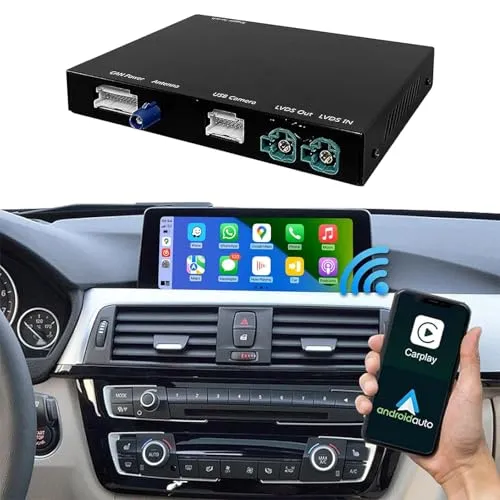 Road Top Wireless Carplay Android Auto Carplay für BMW 3 4 5 6 7 Serie X1 X3 X4 X5 X6 2012-2016 Jahr mit NBT System, with Carplay Retrofit Kit Decoder Mirrorlink, Navigation