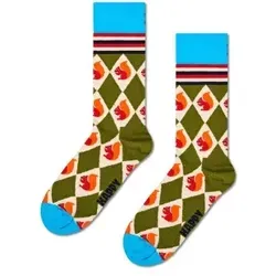 Happy Socks Squirrel Argyle Sock Mixed Baumwolle Gr 41/46 in grün von Happy Socks