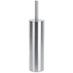 Zack WC-Bürste Tubo, Metall, 40.5 cm - Klobürsten mit edlem Design, geschlossener Behälter für dezente Aufbewahrung und herausnehmbarem Innenbehälter für einfache Reinigung.