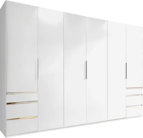 Wimex Kleiderschrank Level by fresh to go mit Schubladen, weiß - Kleiderschränke mit 6 Türen, 4 großen Schubladen und pflegeleichten Oberflächen – ideal für jede Raumgestaltung und schnelle Montage dank Click-Scharniere.