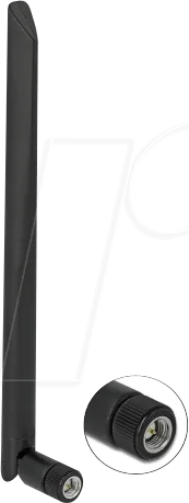 DeLOCK Antenne - 5 dBi ungerichtete Mobilantenne, ideal für besseren Empfang und WLAN-Performance