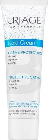 Uriage Cold Cream 100ml - Feuchtigkeitsspendende Bodycreme für trockene Haut, schützt und beruhigt mit wertvollen Uriage Thermalwasser-Extrakten.