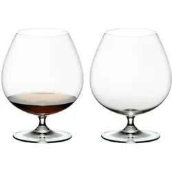 RIEDEL Vinum Brandy Glas - Cognacglas & Schwenker, perfektes Ballondesign für optimale Aromenentfaltung, spülmaschinenfest und ideal für jede Hausbar.