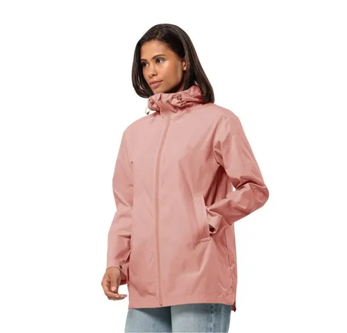 Jack Wolfskin Damen Desert Wind Jkt W - Rose Dawn, M EU - Funktionsjacke mit 2 Hüfttaschen, einstellbarer Kapuze und Taillenweite, ideal für Outdoor-Aktivitäten.