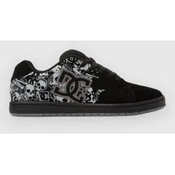 DC Shoes Herren Gaveler Sneaker – Black/DK Grey Print, 42 EU - Herren-Skateboardschuhe mit genähter Sohle für extra Haltbarkeit und atmungsaktivem Material, ideal für langanhaltenden Tragekomfort und stylisches Design im Alltag.